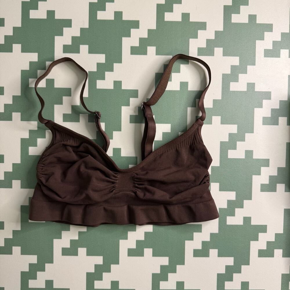 SKIMS Bra Seamless Sculpting Cocoa Brown Size Small Bralette Shapewear Intimates - Picture 3 of 6